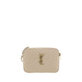 Beige Calf Leather Bos Taurus Shoulder Bag
