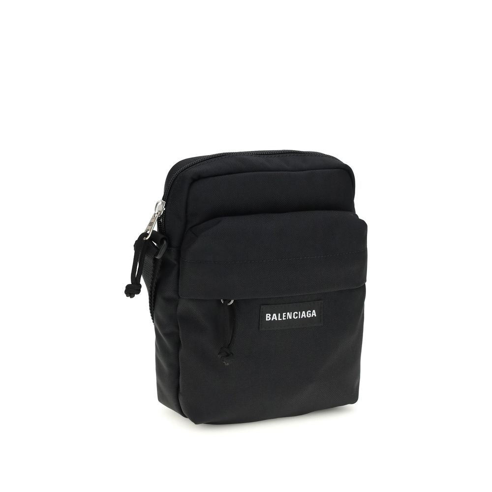 Black Polyamide Shoulder Bag