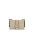 Beige Calf Leather Bos Taurus Shoulder Bag