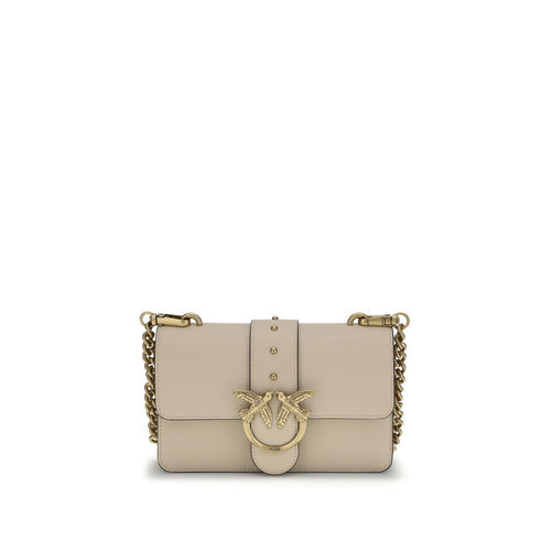 Beige Calf Leather Bos Taurus Shoulder Bag