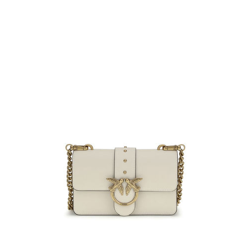 Beige Calf Leather Bos Taurus Shoulder Bag