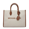 Beige Fabric Handbag