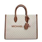 Beige Fabric Handbag