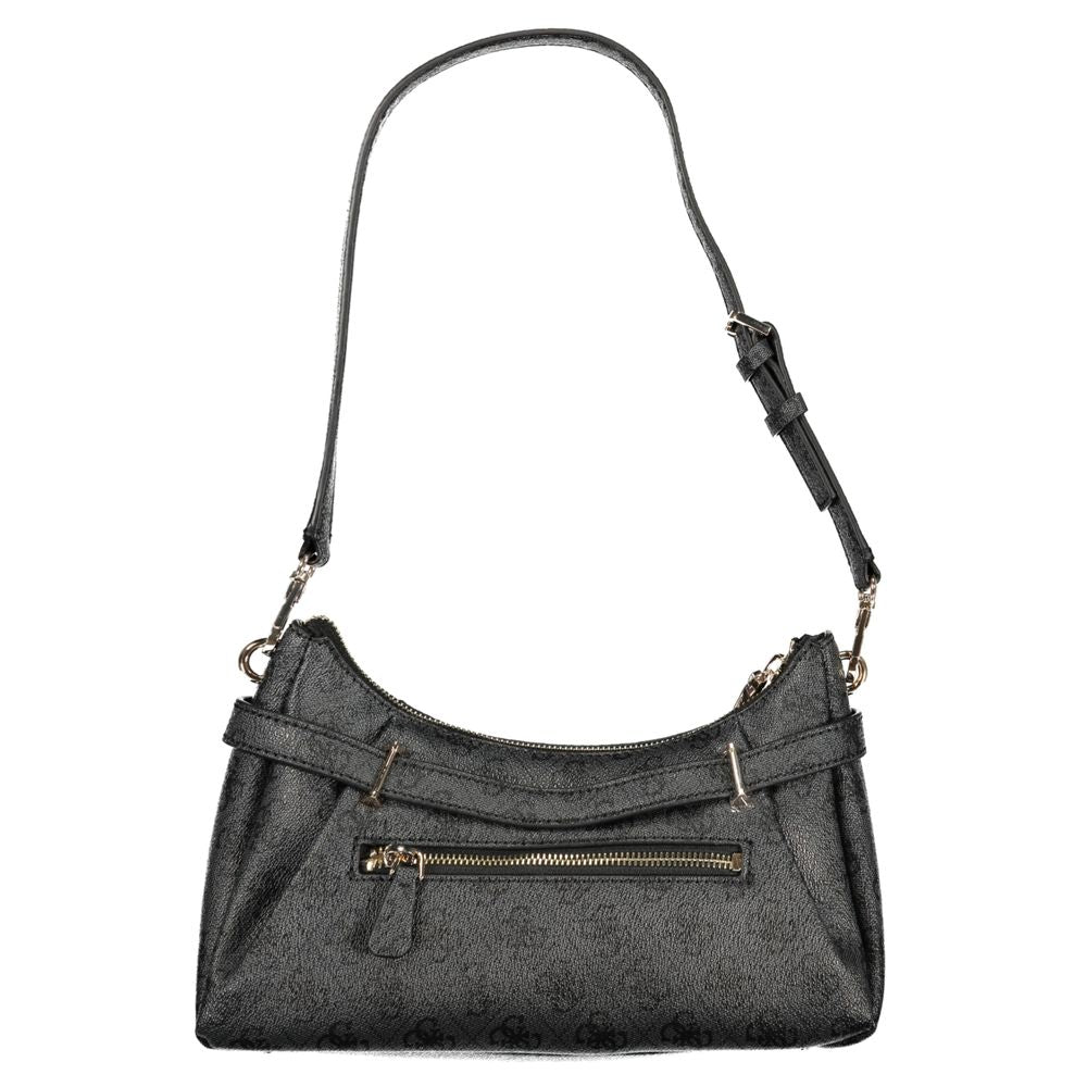 Nero Polyurethane Women Handbag