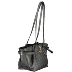 Black Polyurethane Women's Handbag