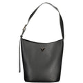 Black Polyurethane Women Handbag
