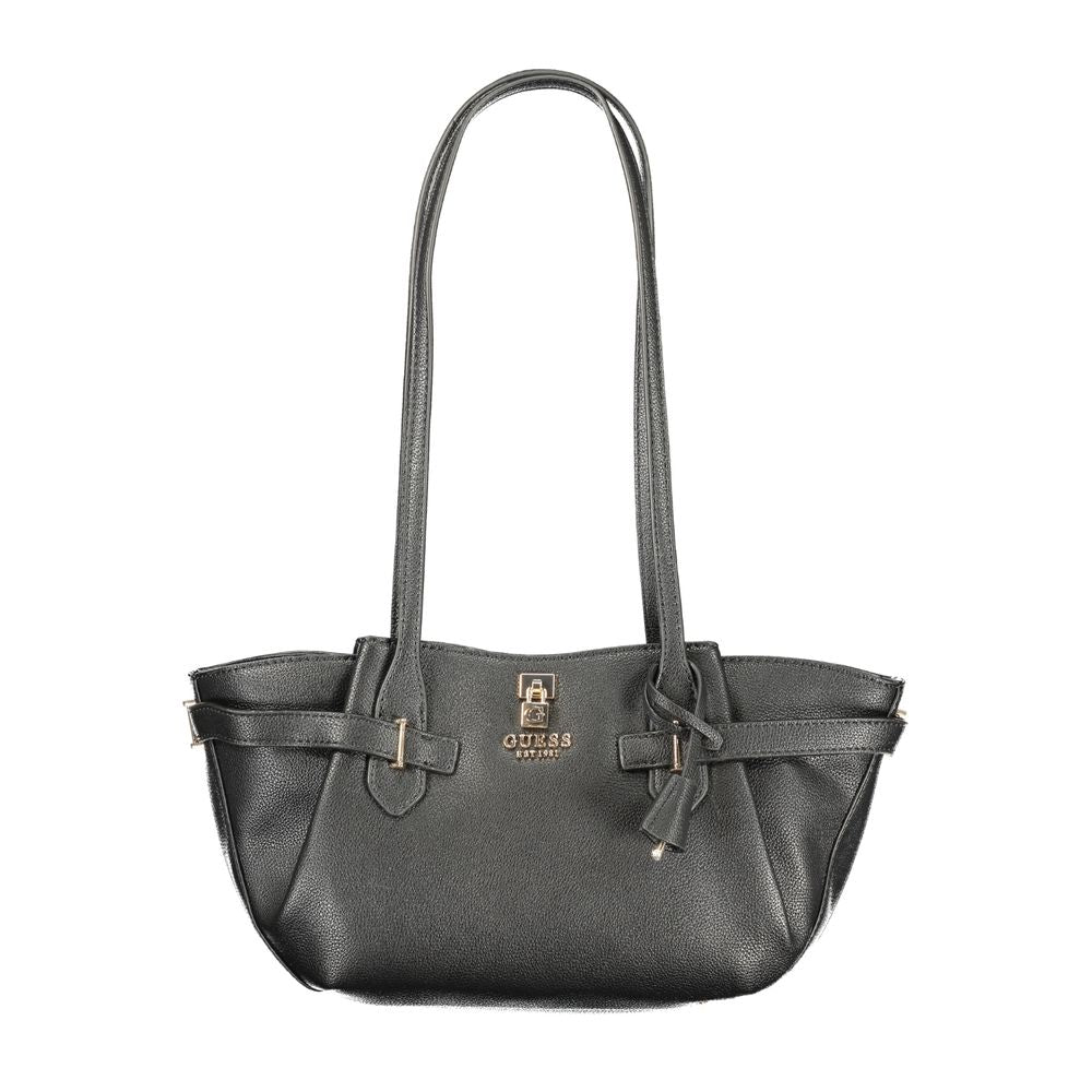 Nero Polyurethane Women Handbag