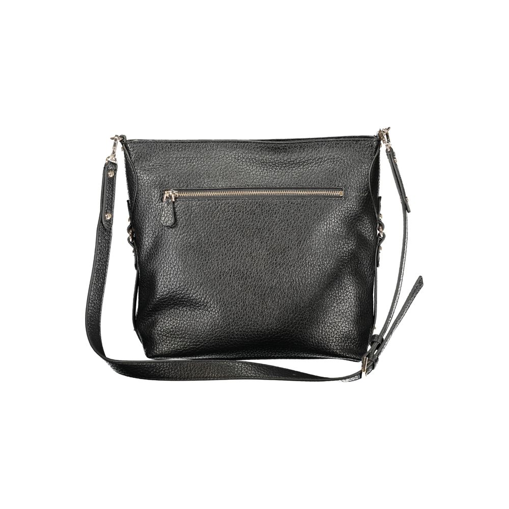 Black Polyurethane Women's Handbag