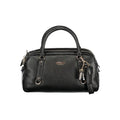 Black Polyurethane Women Handbag