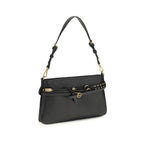 Black Calf Leather Bos Taurus Shoulder Bag