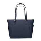 Blue Leather Shoulder Bag