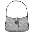 Gray Fabric Handbag