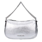 Gray Leather Handbag
