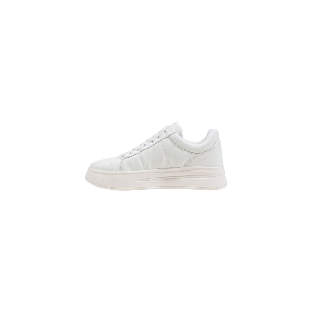 White Polyethylene Platform Sneakers