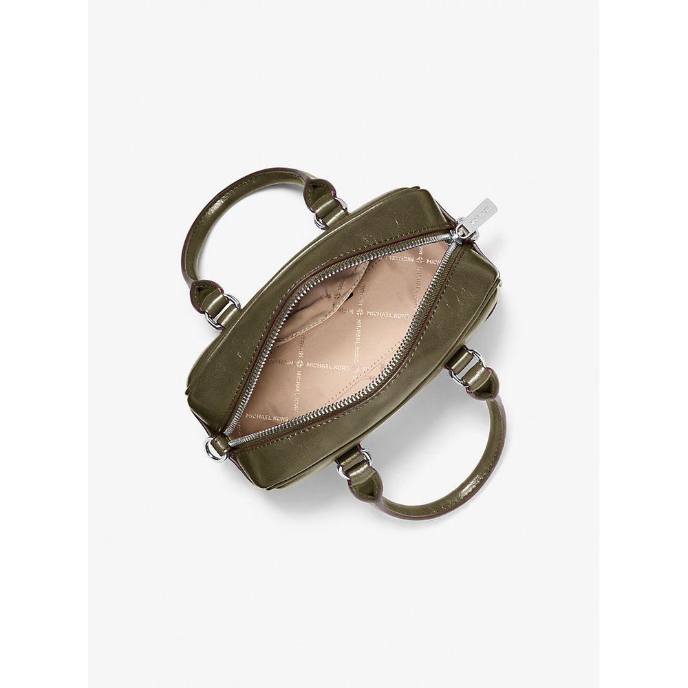 Bicolor Leather Handbag