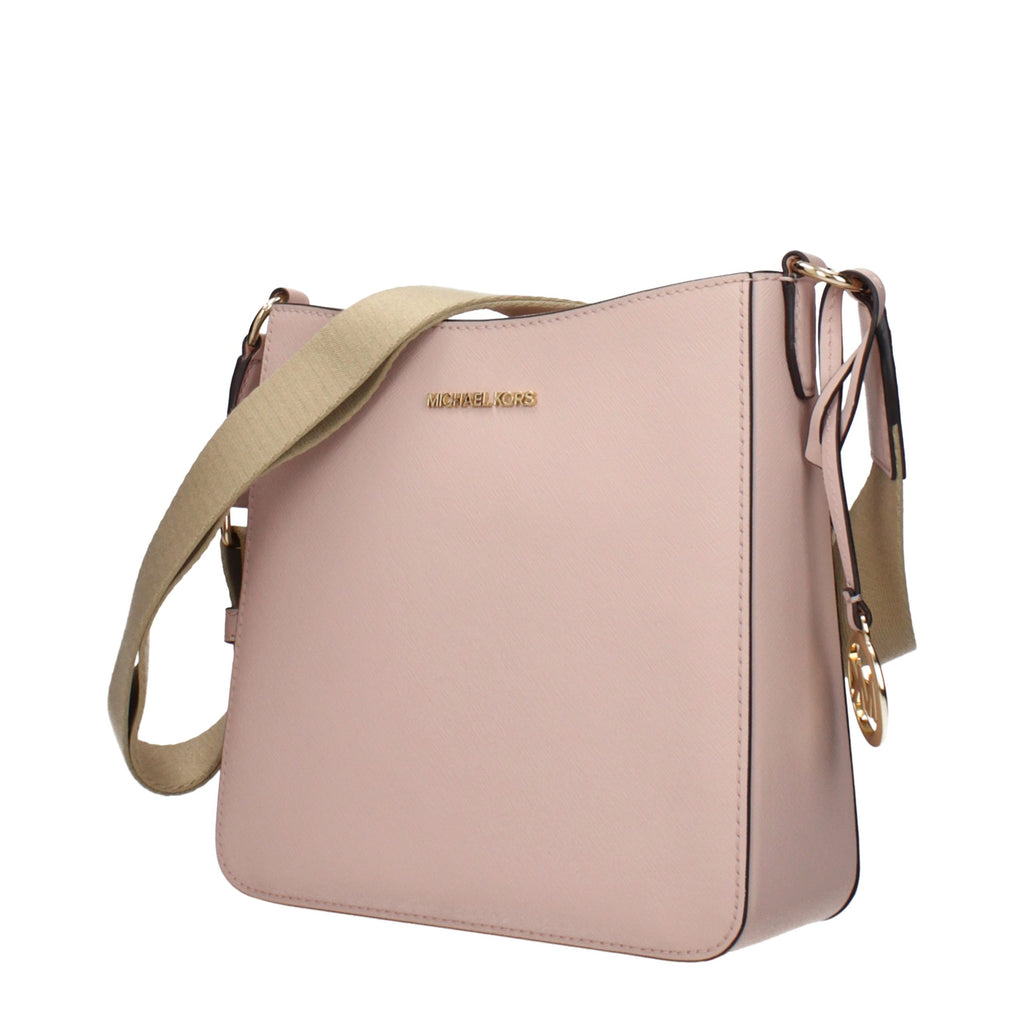 Pink Leather Shoulder Bag