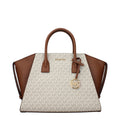 Beige Fabric Handbag