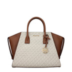 Beige Fabric Handbag