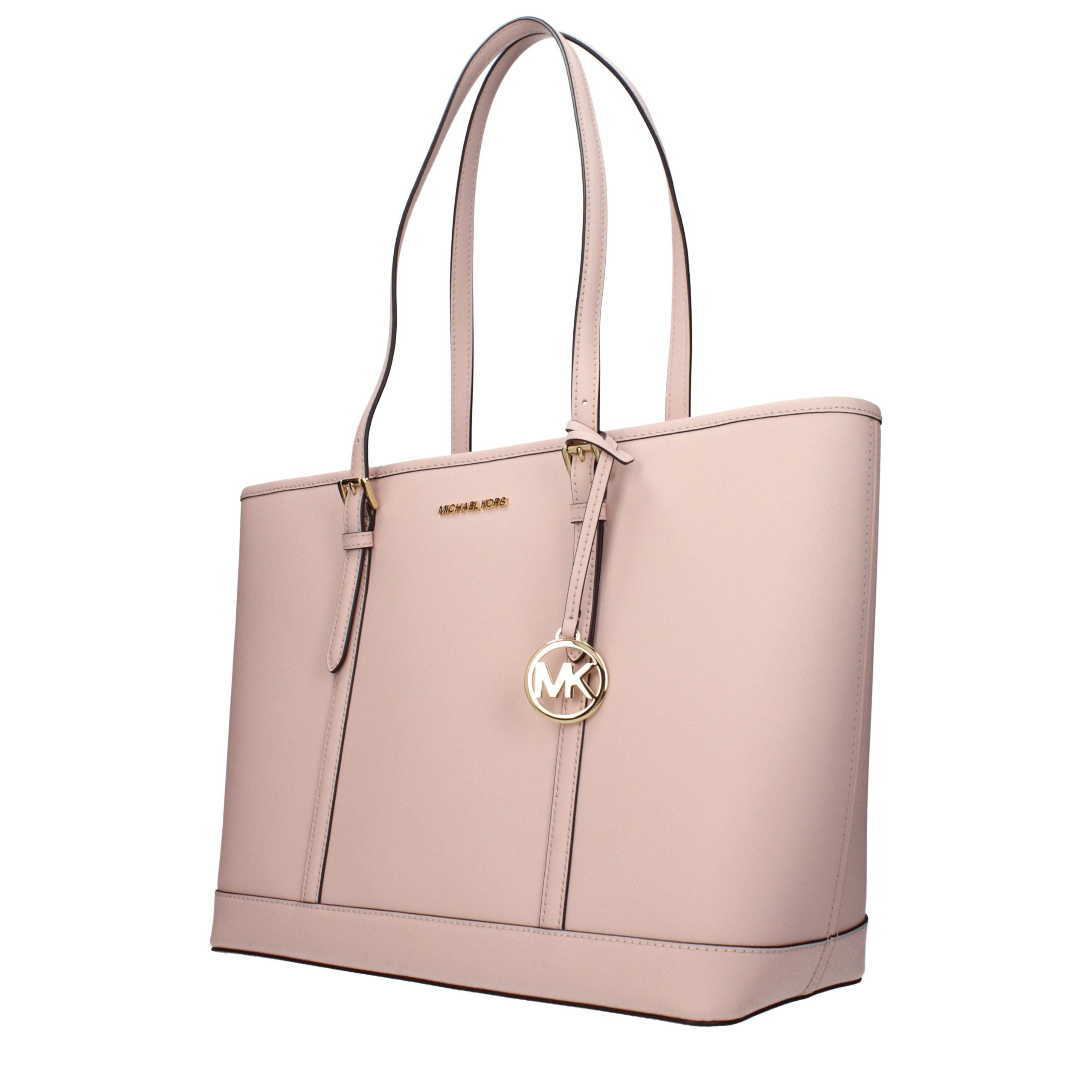 Pink Leather Shoulder Bag