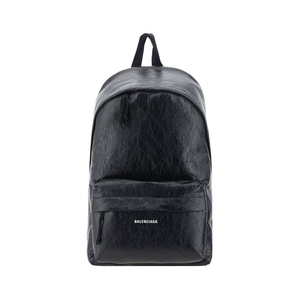 Black Calf Leather Bos Taurus Backpack