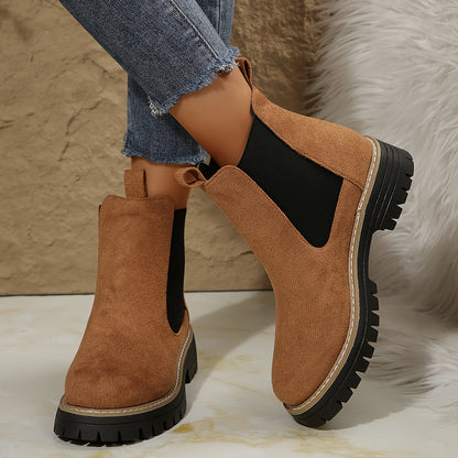 Women's Effortless Slip-On Ankle Chelsea Boots for Daily Use