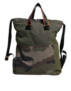 Military Green Patchwork Rucksack Backpack Bag