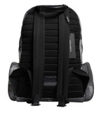 Gray Cotton Camouflage Logo Plaque Backpack Bag