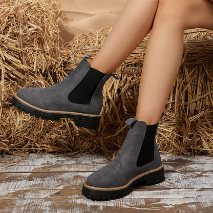 Women's Effortless Slip-On Ankle Chelsea Boots for Daily Use