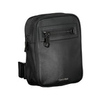 Black Polyester Men's Shoulder Bag