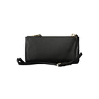 Black Polyester Women Shoulder Bag