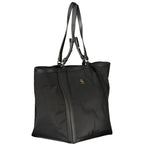 Black Polyester Women Handbag