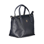 Blu Polyester Women Handbag
