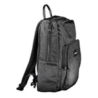 Nero Polyester Men Backpack