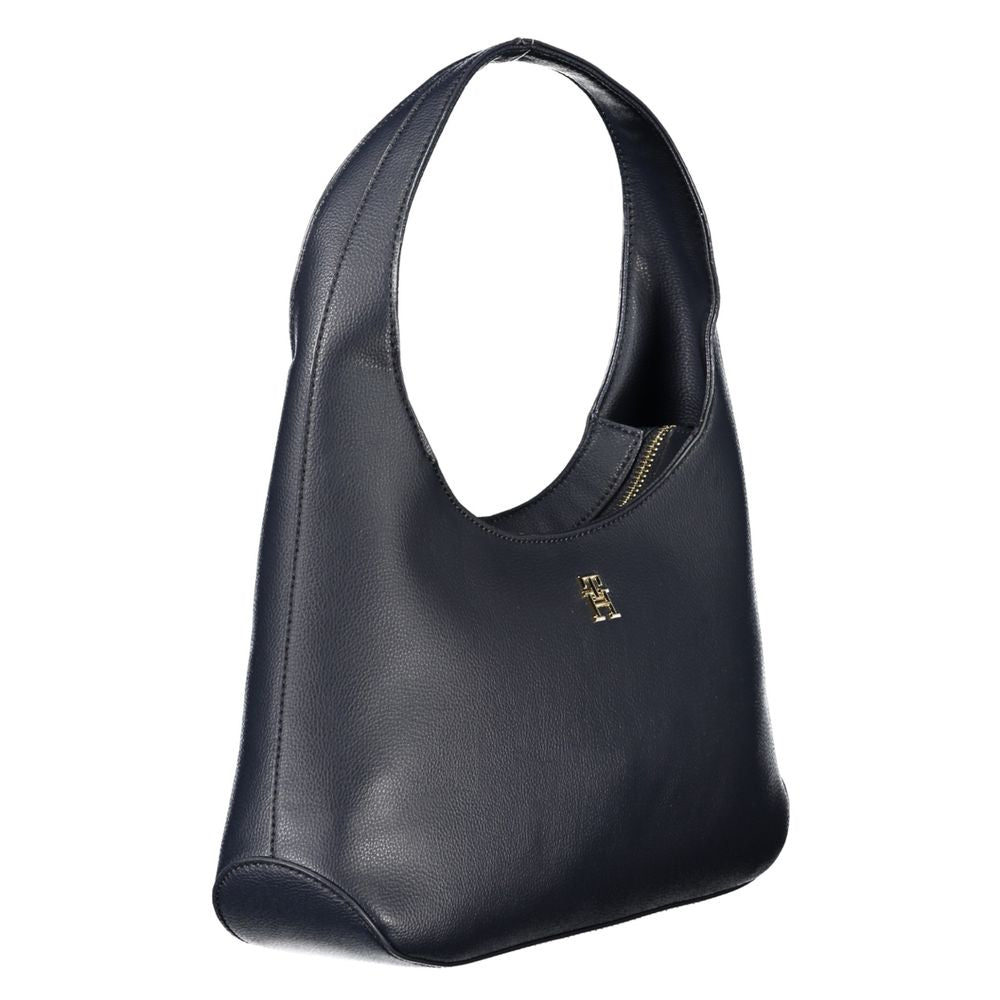 Blu Polyurethane Women Handbag