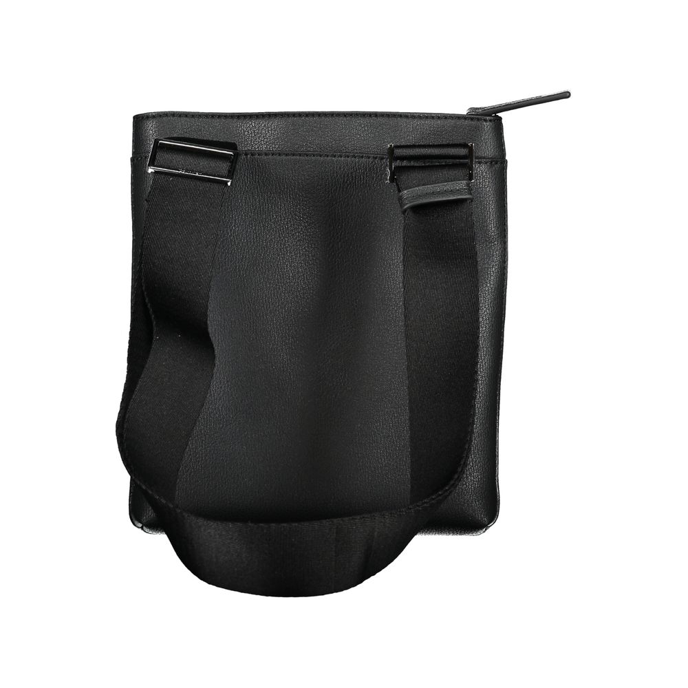 Black Polyester Men's Shoulder Bag