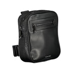 Black Polyester Men Shoulder Bag