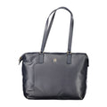 Blue Polyester Women Shoulder Bag