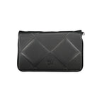 Black Polyurethane Women Handbag