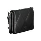 Black Polyurethane Women Handbag