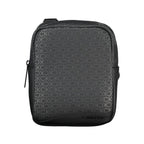 Black Polyester Men Shoulder Bag