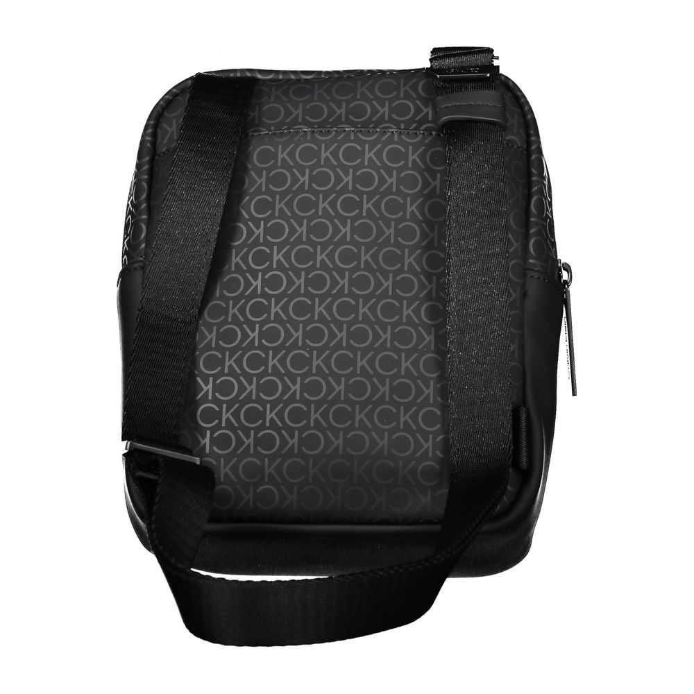 Black Polyester Men Shoulder Bag