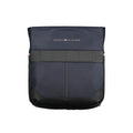 Blue Polyurethane Men's Shoulder Bag