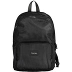 Black Polyester Men's Backpack