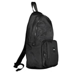 Black Polyester Men's Backpack