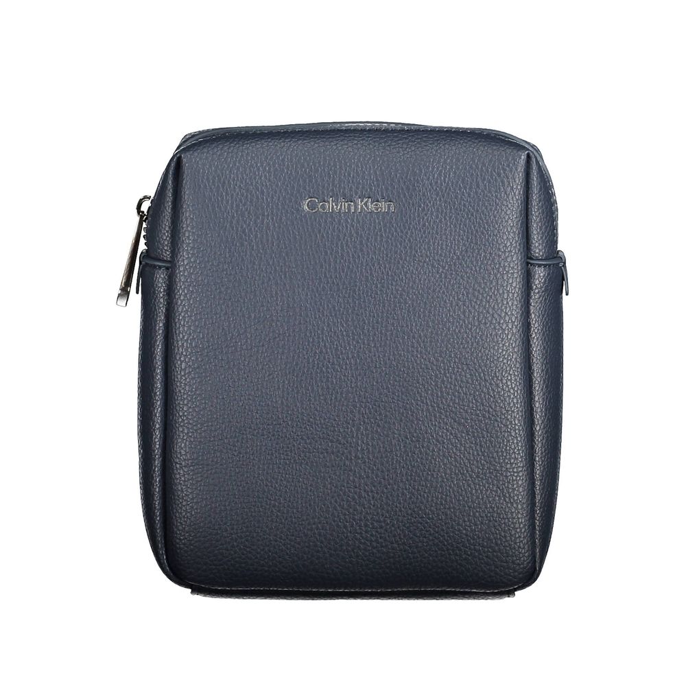 Blu Poliestere Uomo Shoulder Bag