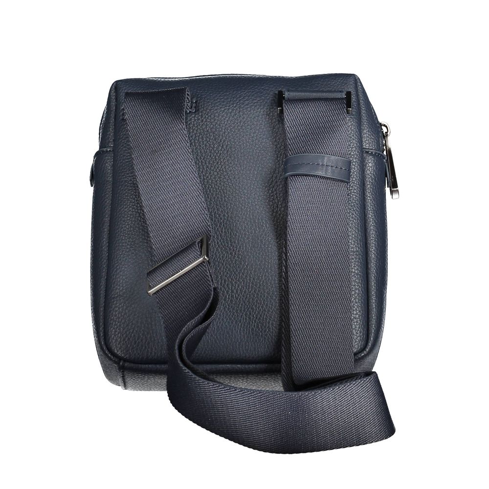 Blu Poliestere Uomo Shoulder Bag