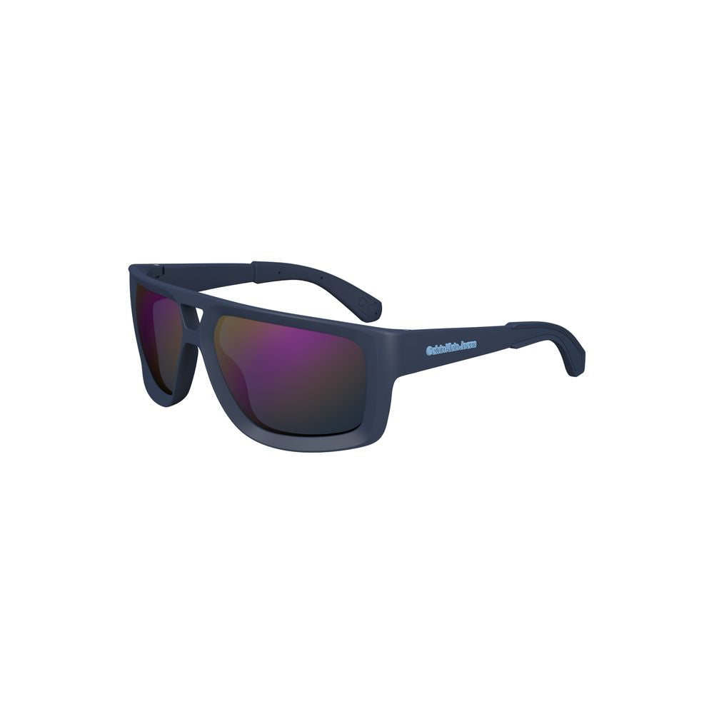 Blue Injected Plastic Men's Sunglasses