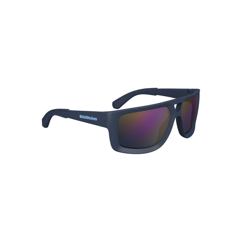Blue Injected Plastic Men's Sunglasses
