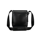 Black Polyester Men Shoulder Bag