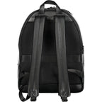 Nero Polyurethane Men Backpack
